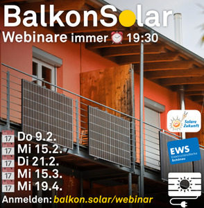 Balkon-Solar Webinar für Interessierte