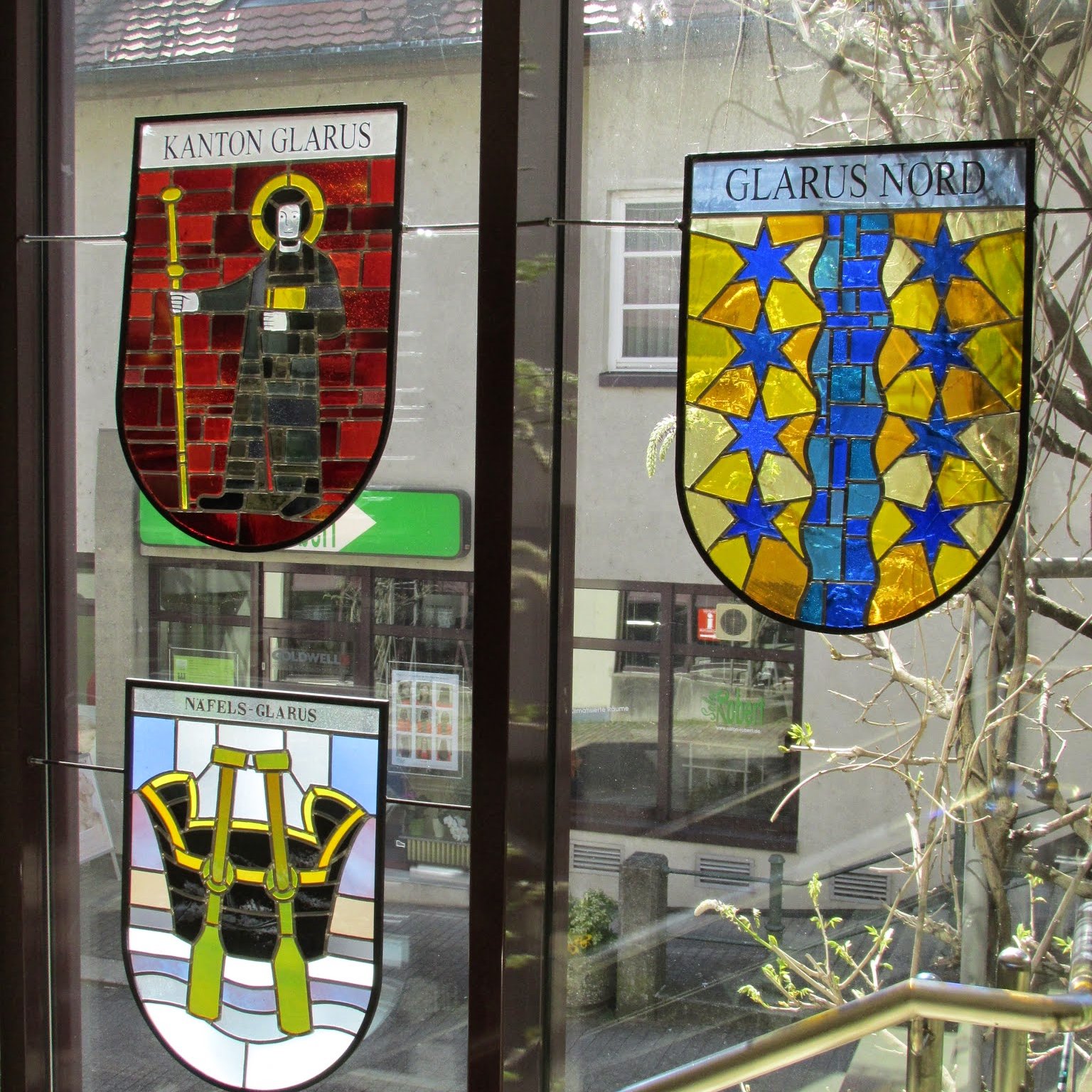 Wappenscheiben am Kursaal Bad Säckingen